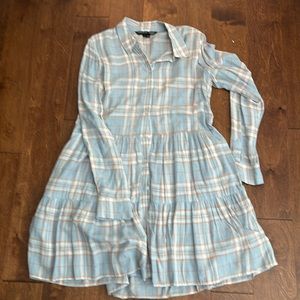Cool cotton plaid dress